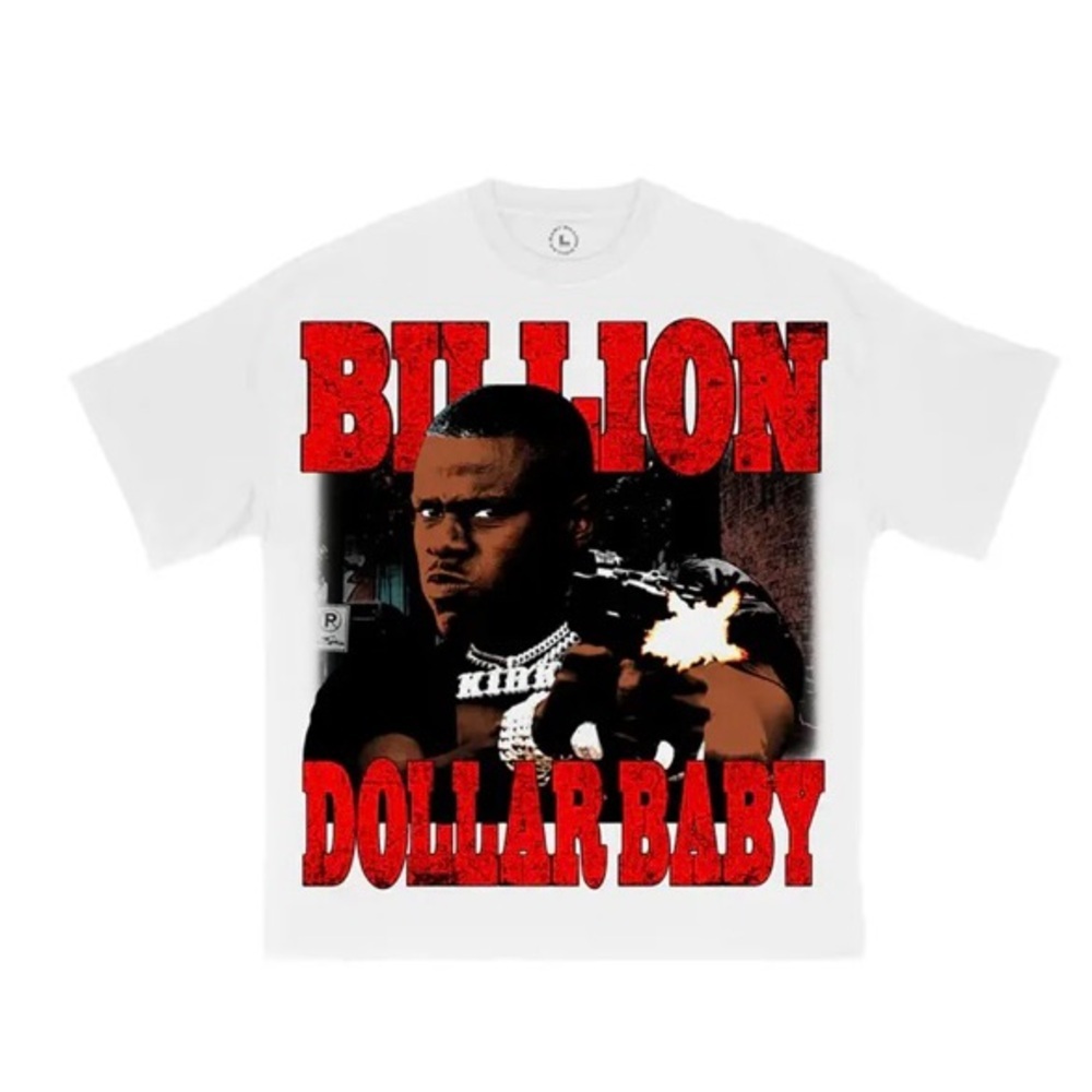 Billion Dollar Baby Sh**ter First Black‎ and White Size Medium Lot of 2 Shirts